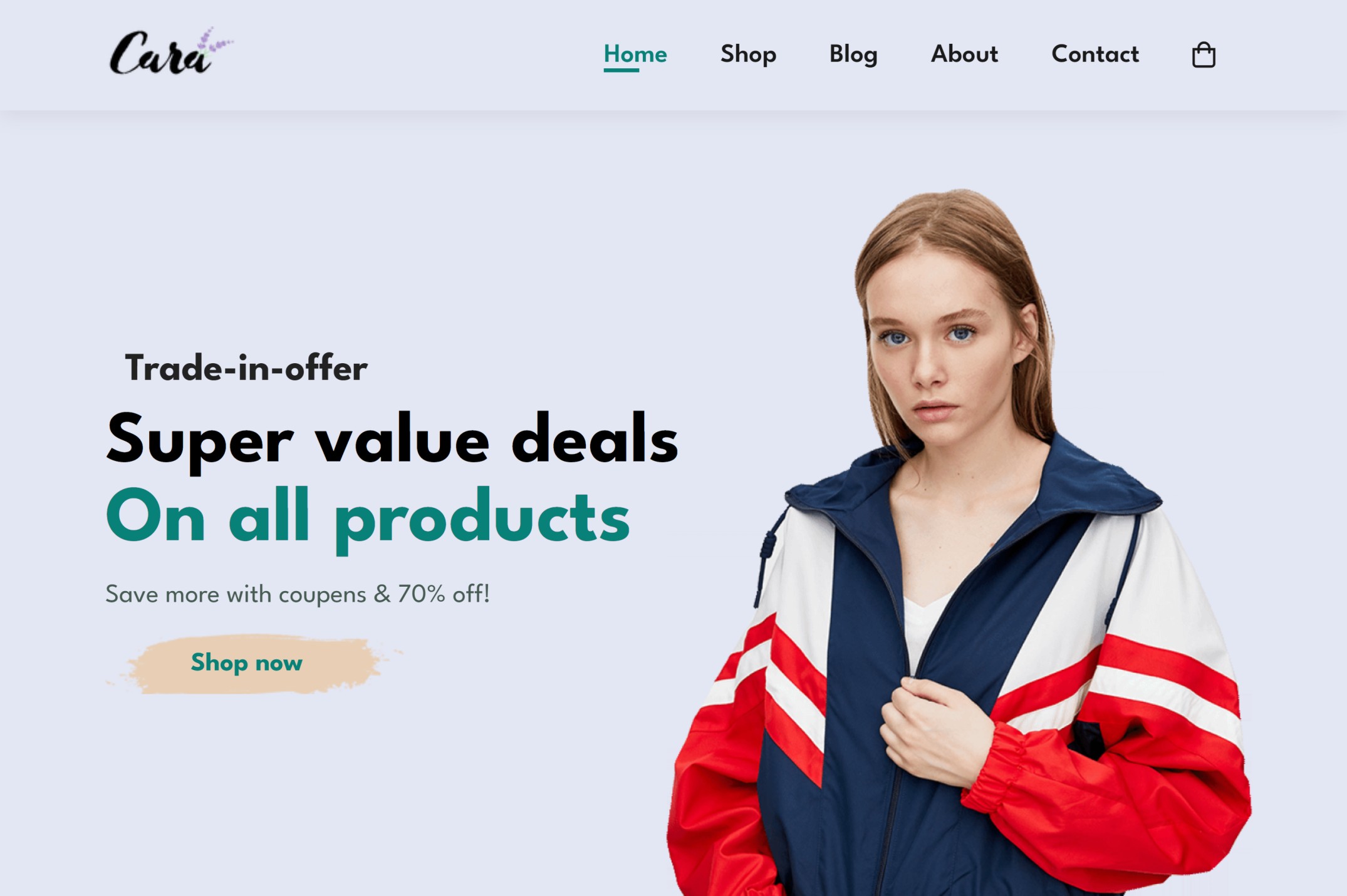 Cara Ecommerce Website Screenshot